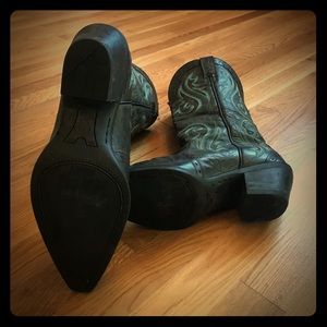 Women’s Ariat Boots, Black with Teal Stitching